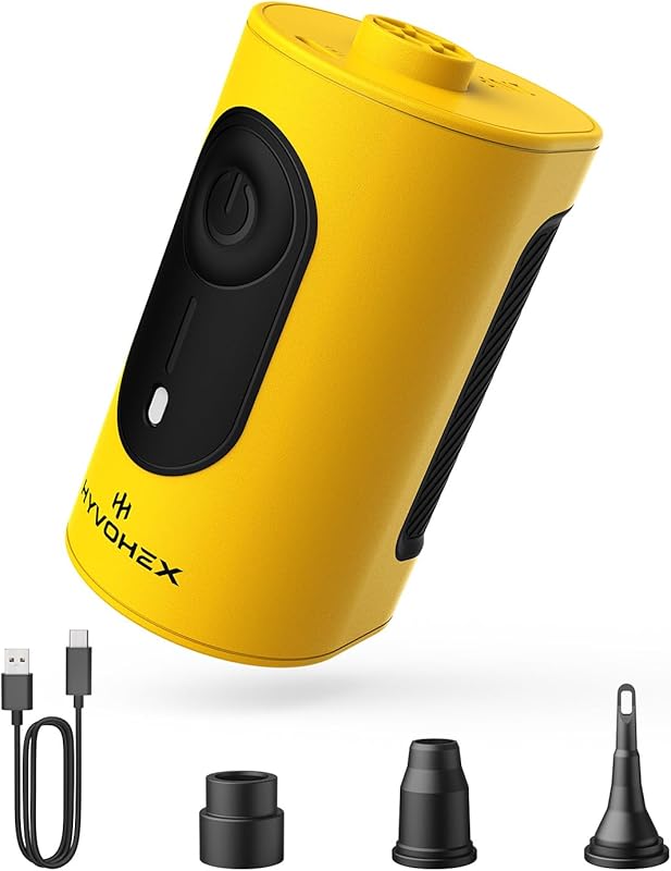 Portable Electric Air Pump with 4000mAh Battery and 3 Nozzles for Infl