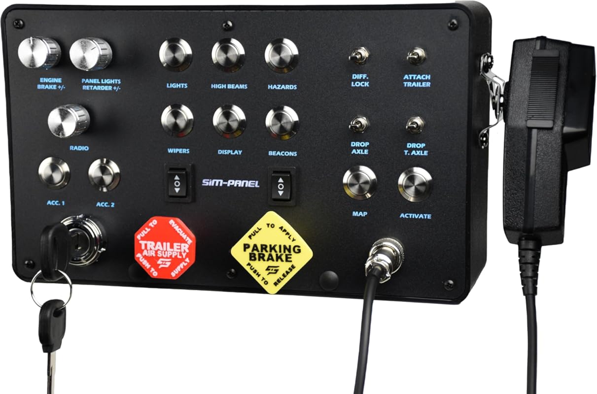 Classic 2 Button Box for American and Euro Truck Simulator with CB Com