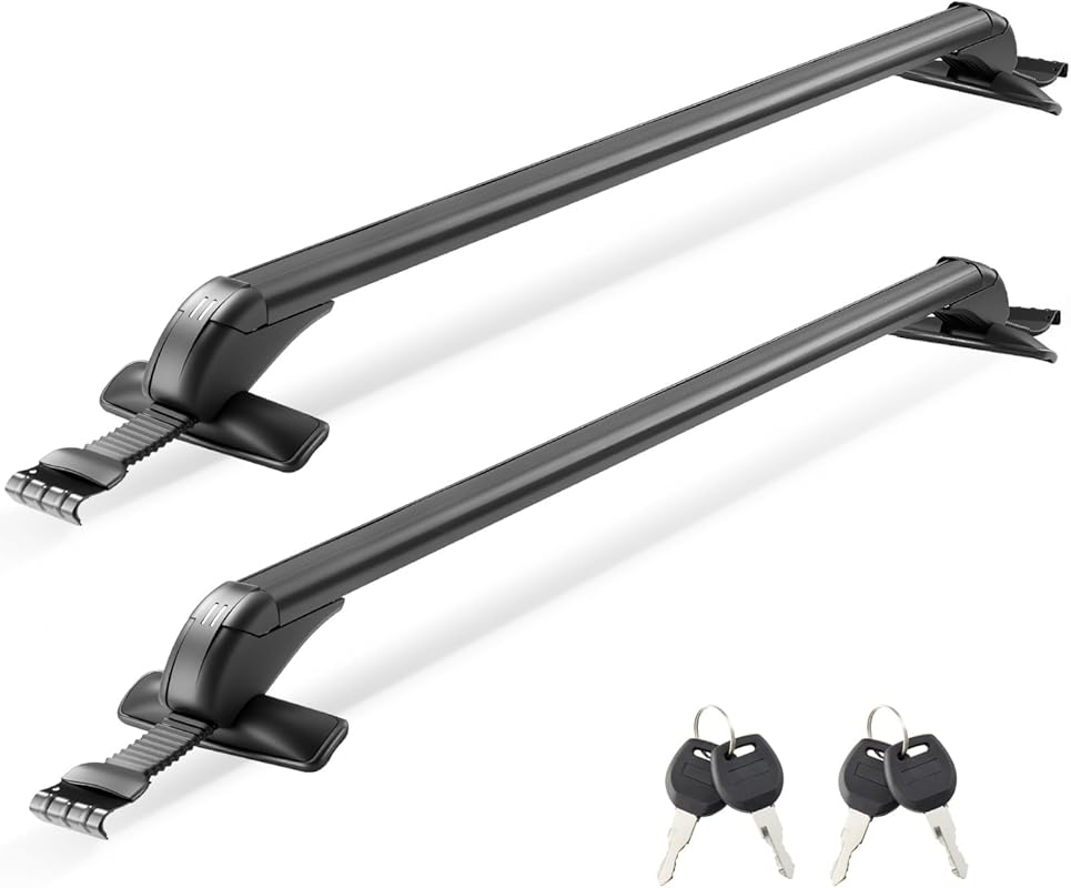 VEVOR Lockable Aluminum Roof Rack Cross Bars for Roofs Without Rails w