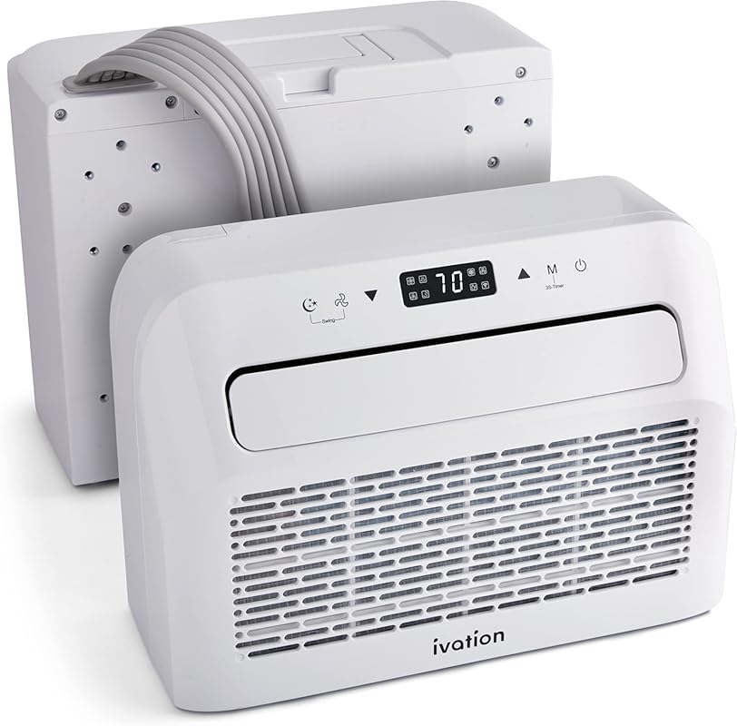 Ivation 6500 BTU Portable Camper Air Conditioner with Dehumidifier and