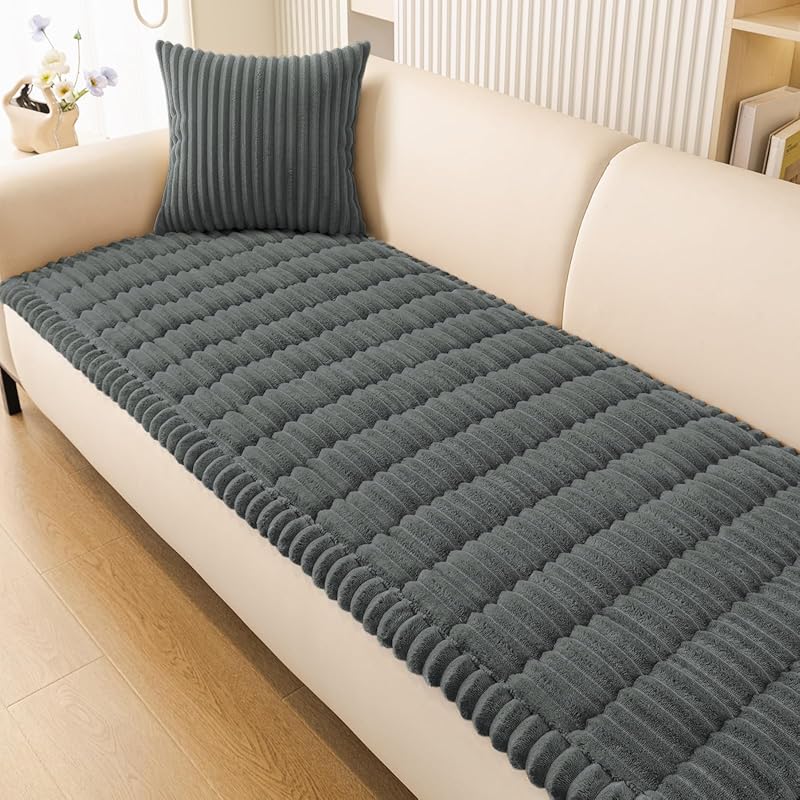 Washable Non-Slip Fuzzy Couch Cover for Dogs, Thick Soft and Pet-Frien