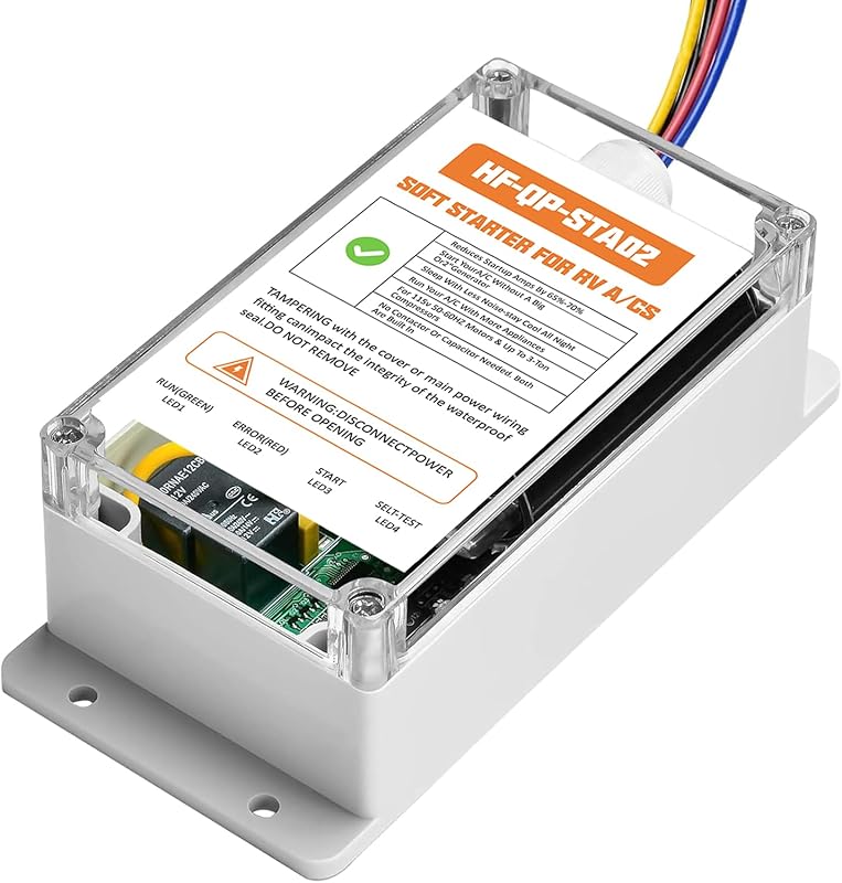 Soft Start for RV Air Conditioners, Reduces Inrush Current by 70%, Eas