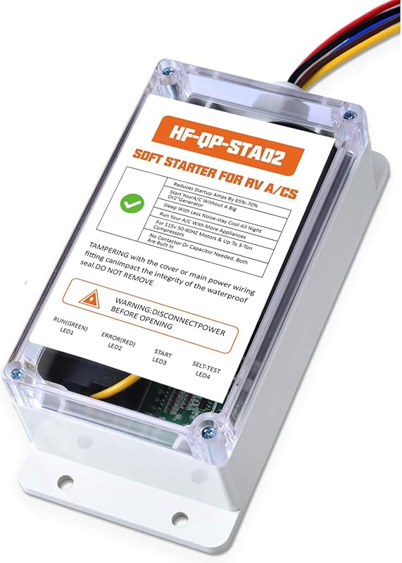 Upgraded RV AC Soft Start Kit for Easy Starting of Air Conditioners an