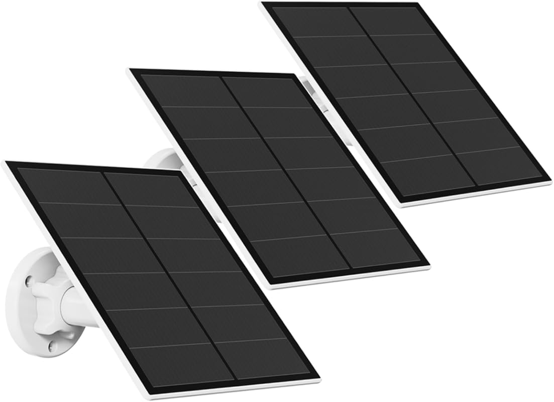 5W USB Solar Panel with IP65 Rating and Bracket for Security Cameras (