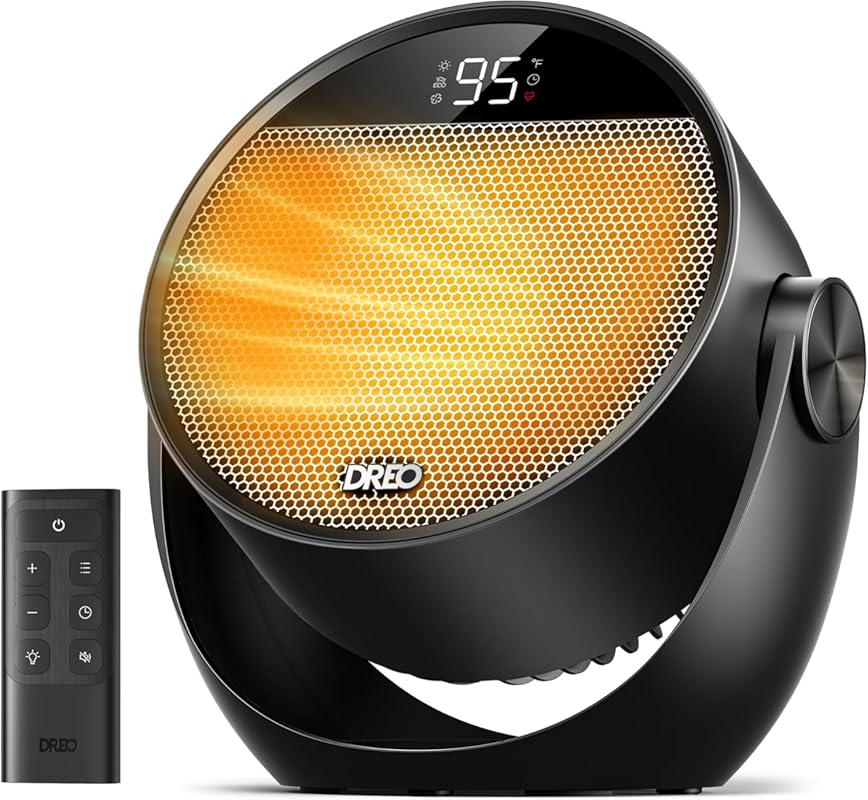 Dreo 1500W Space Heater with 60-Degree Adjustable Tilt Remote Thermost
