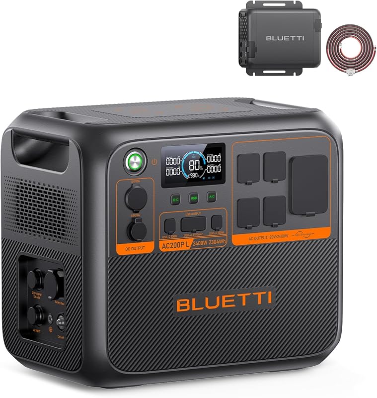 Bluetti AC200PL Power Station with 2304Wh Expandable Battery and Inclu