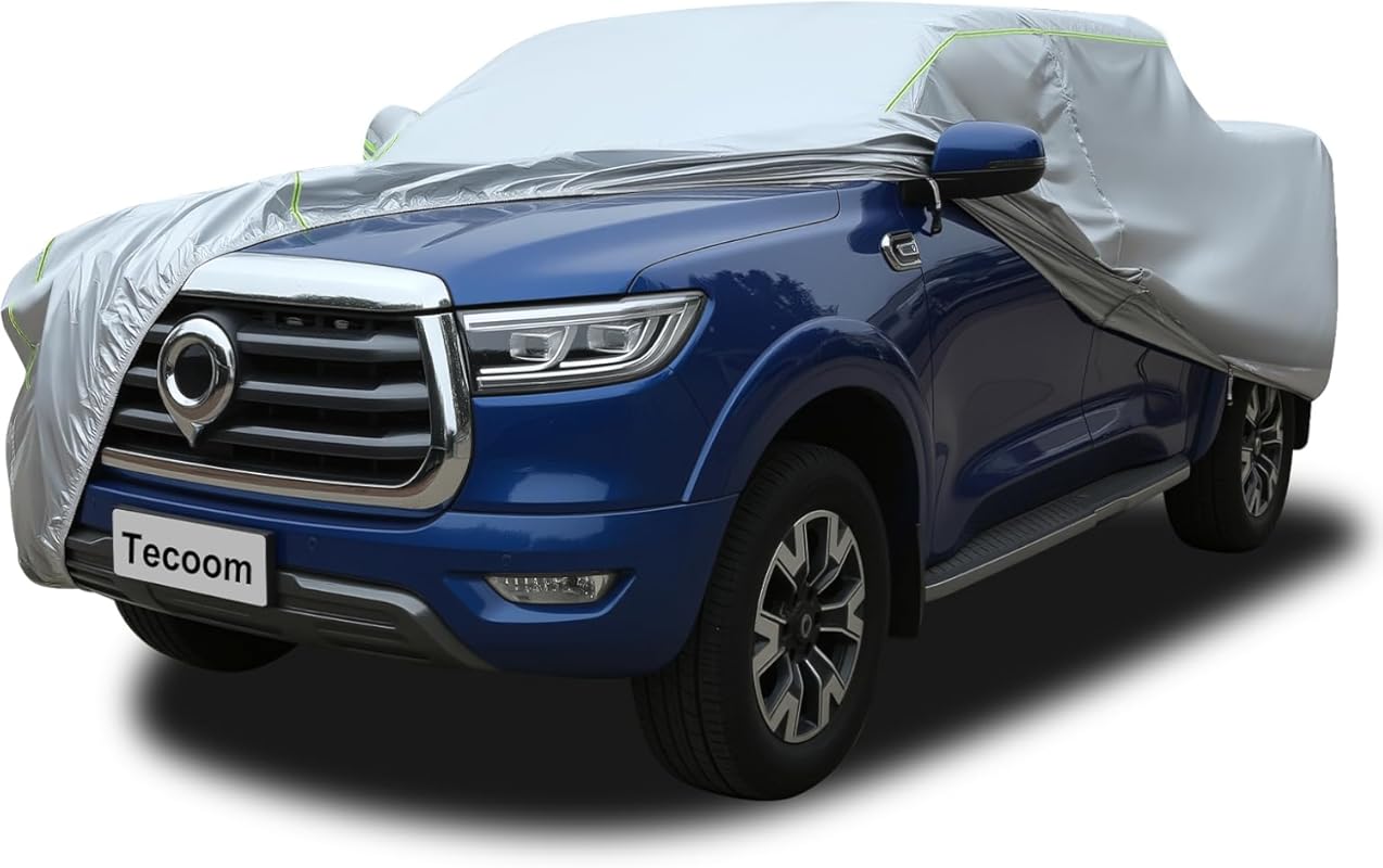 Waterproof and Breathable Truck Cover with Zipper Door for All-Weather