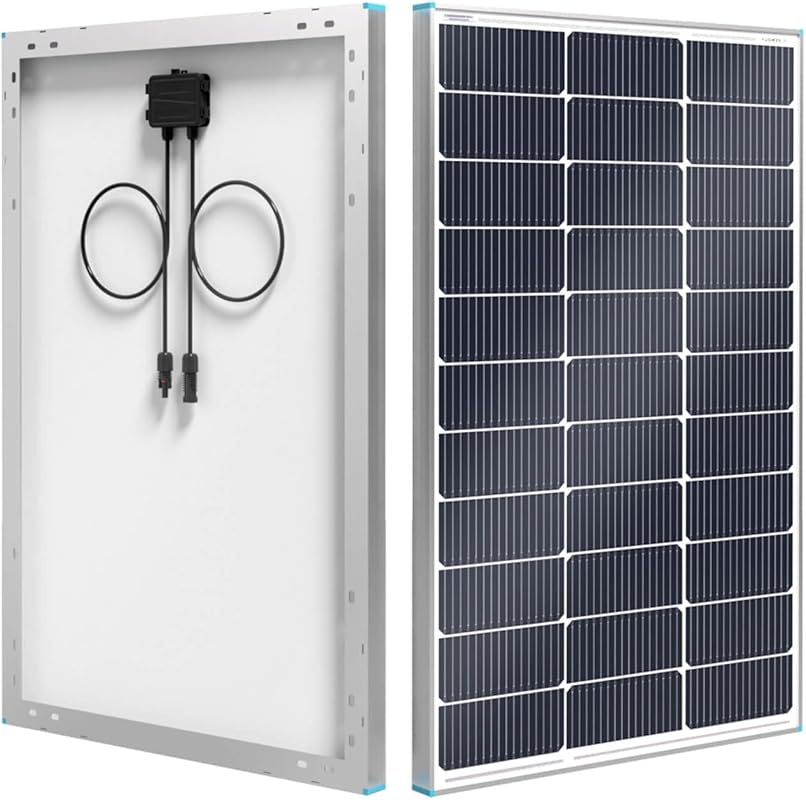 N-Type 100W Monocrystalline RV Solar Panel for Boats, Vans, and Off-Gr