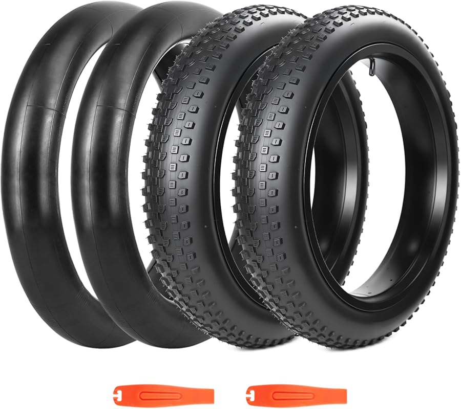20x3 Inch Fat Electric Bike Tire for Mountain and Snow Riding with Tub