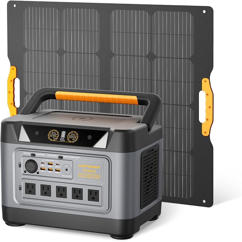 S1200 Solar Generator Kit with 1190Wh Power Station and 120W Solar Pan