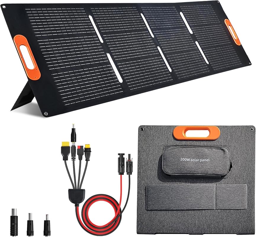 200W Portable Solar Panel with Kickstand and IP65 Waterproof for Power