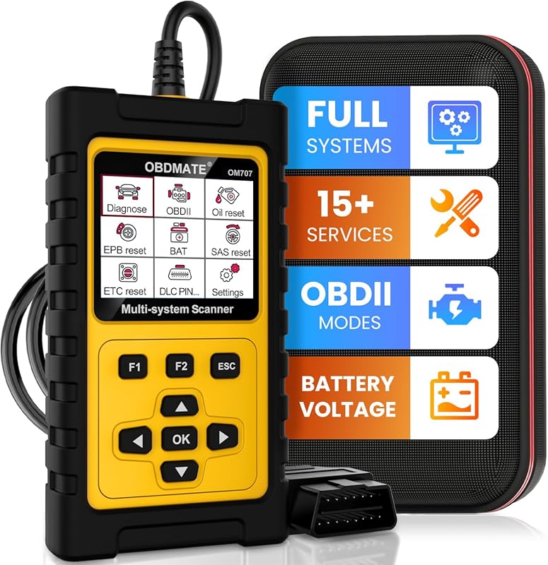OBD2 Scanner for Honda and Acura with All Systems Diagnostics and TPMS