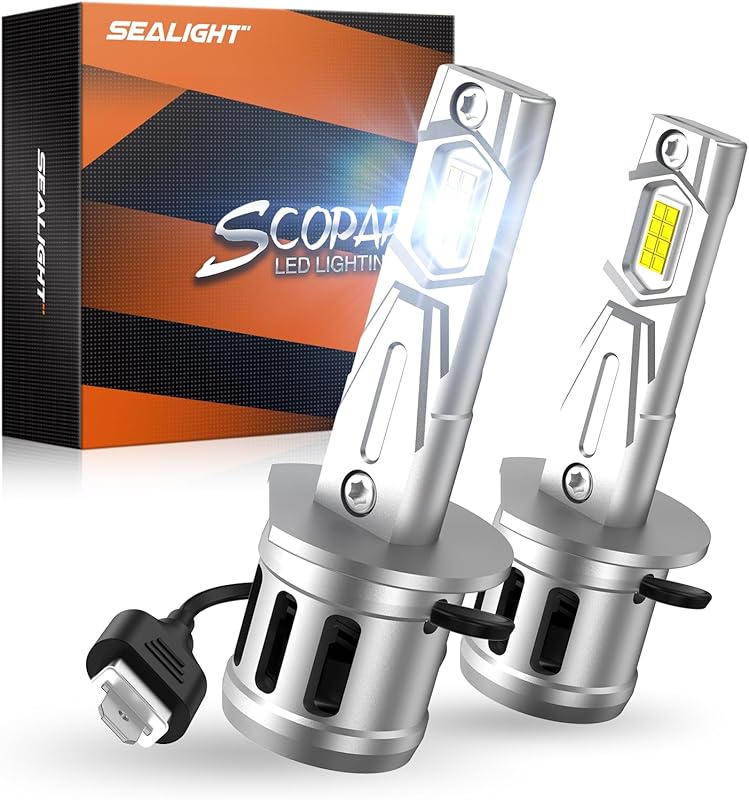 SEALIGHT H1 LED Headlight Bulb: 40000LM, 6000K, Canbus Ready, IP68, 60
