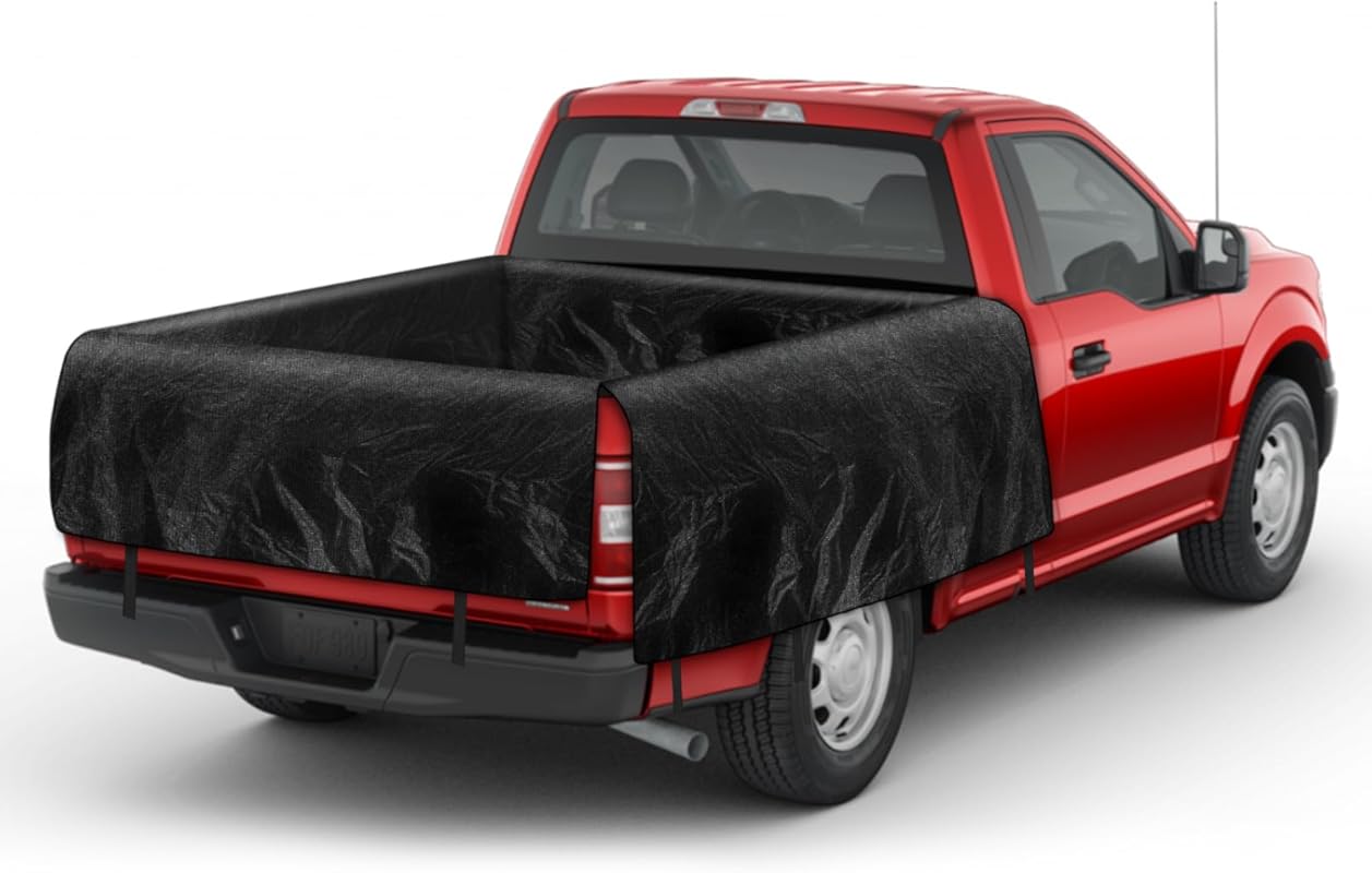 Truck Bed Tarp for Mid-Size Trucks with 5-5.5 Foot Short Beds