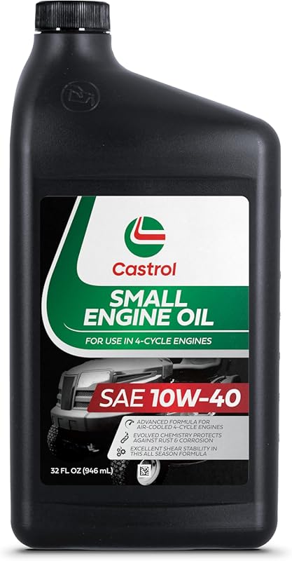 Castrol SAE 10W40 Small Engine Oil For Use in Outdoor Power Equipment,