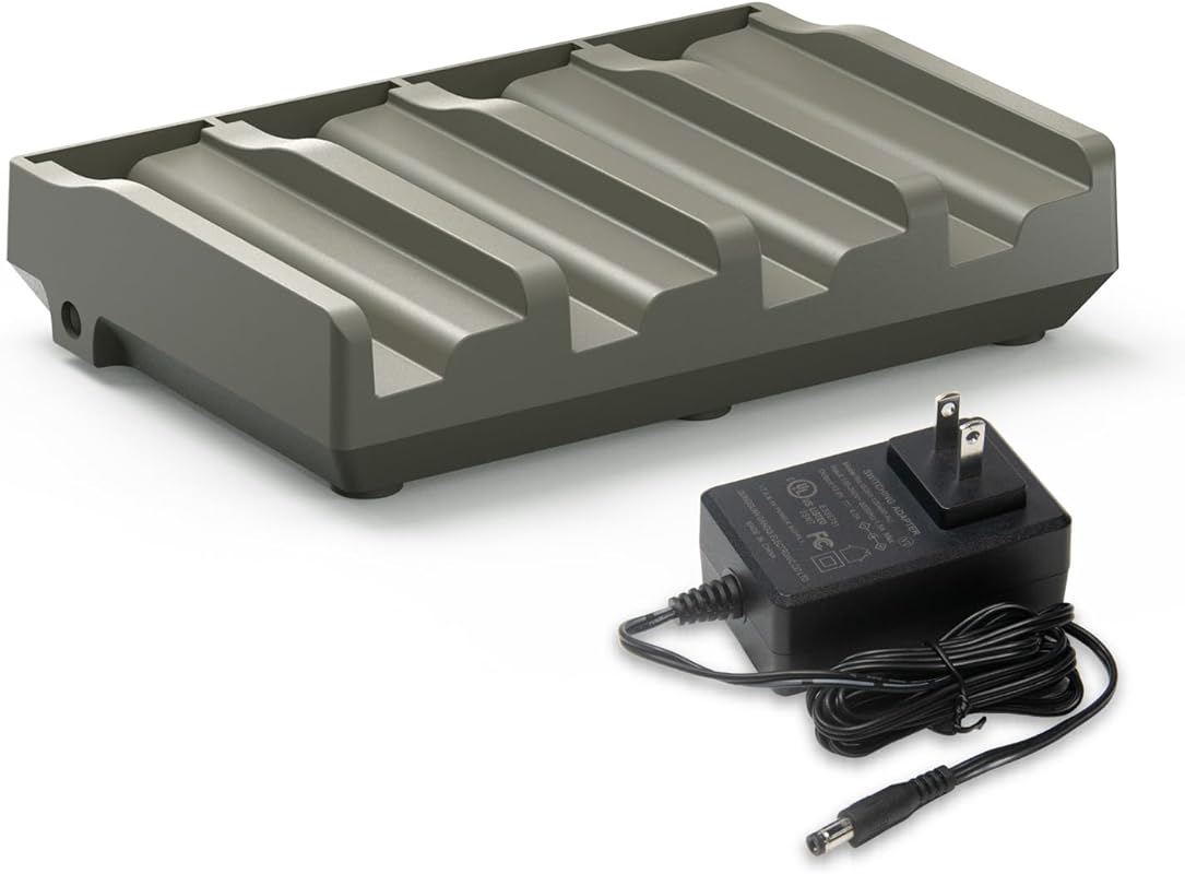 Four Port Lithium Cartridge Charger for Tactacam Reveal Battery Packs 