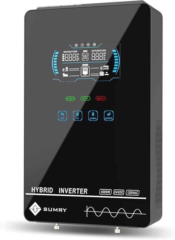 SUMRY Hybrid Solar Inverter 4000W Pure Sine Wave Power Converter with 