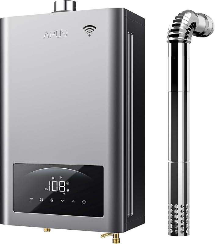 APUS Indoor Propane Tankless Water Heater with 6.8 GPM, 140,000 BTU, a