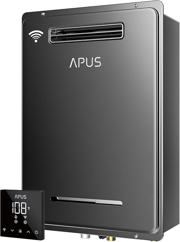 APUS Outdoor Propane Tankless Water Heater with 8.1 GPM, 190,000 BTU, 