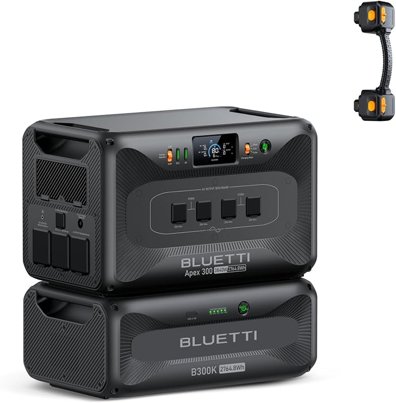 Bluetti Apex 300 Power Station with B300K Battery for 5529.6Wh Capacit