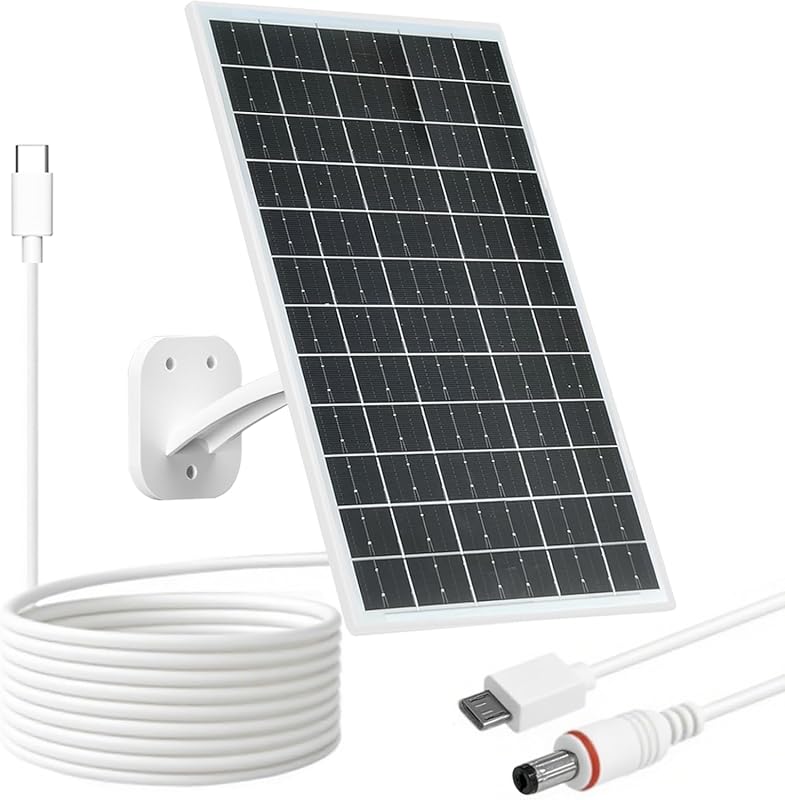 FUTUREZEN 13W Solar Panel with Multiple Outputs and Adjustable Mount f