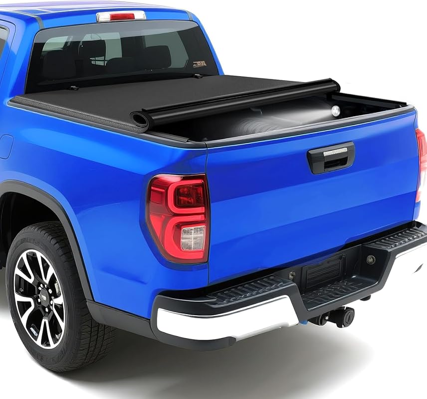 PZ Soft Roll-up Truck Bed Tonneau Cover Compatible with 2017