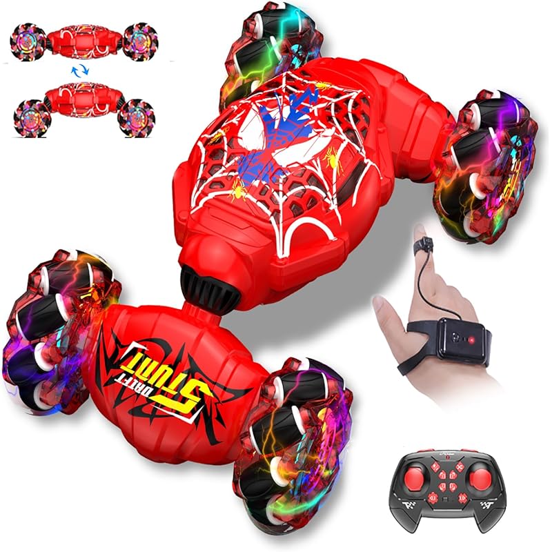 Nikuku 2.4GHz 4WD Gesture Sensing RC Stunt Car with 360° Rotating Drif