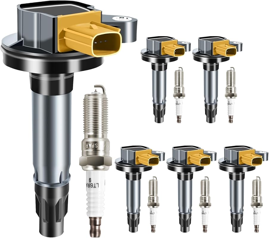 Set of 6 Ignition Coil Packs and Iridium Spark Plugs for Ford F-150 3.5L EcoBoost V6 (2011-2017)
