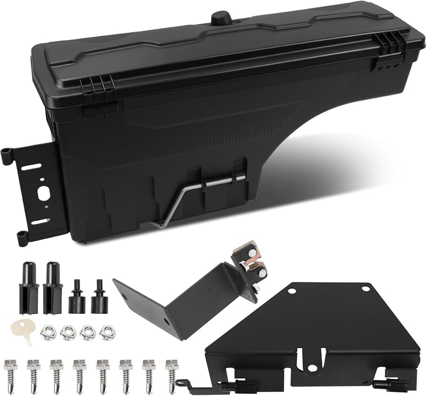 Lockable Waterproof Rotatable Tool Box for Driver Side of 2019-2023 Fo