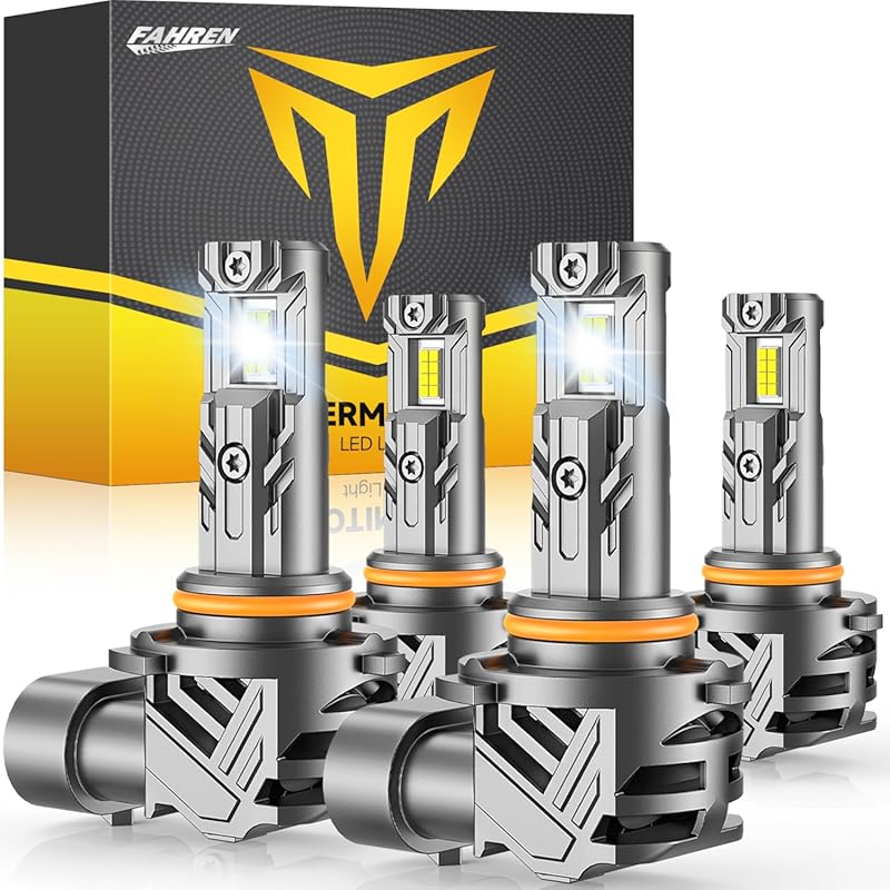 9005 9006 LED Bulbs Combo: 100,000LM, 70,000-Hour Lifespan, Mini Size,