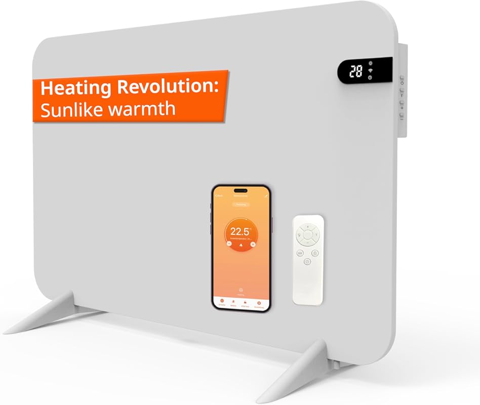 Könighaus 450W Smart Dual Space Heater – Wall heater and mobile use –