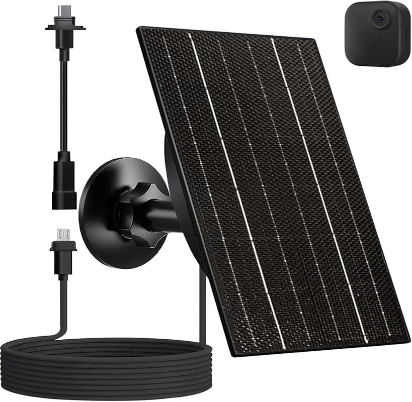 4W Solar Panel for Blink Outdoor and XT Cameras with 10ft Cable, IP66 
