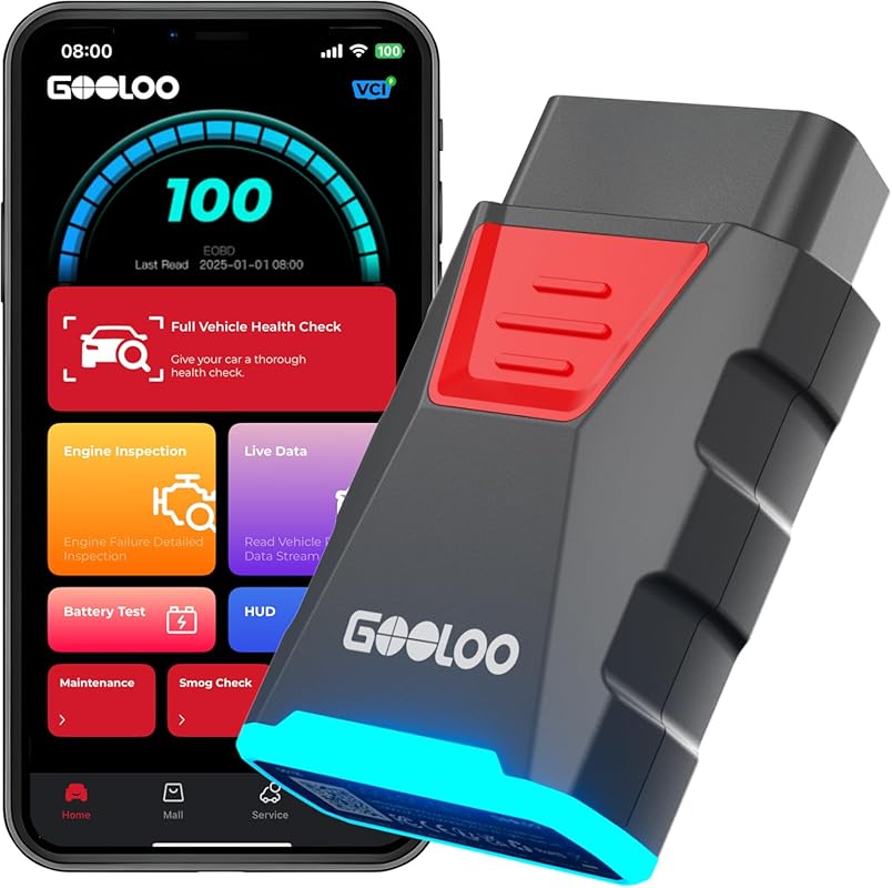 GOOLOO DEEPSCAN DS100 Wireless OBD2 Scanner with All System Diagnostic