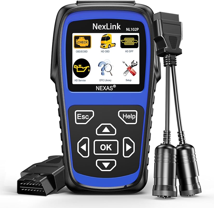 NEXAS NL102P Heavy Duty Truck Scanner with DPF Regen Oil Reset, Full S