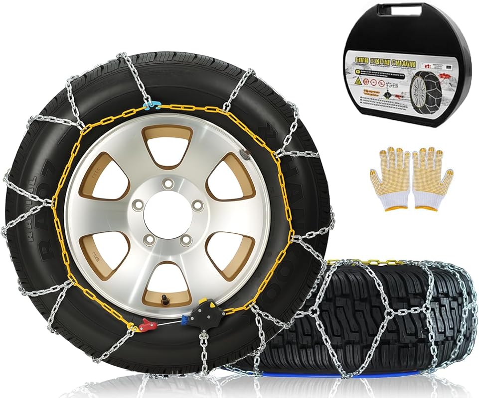 Quick Install Snow Chains for Cars SUVs and Pickup Trucks for Snow and