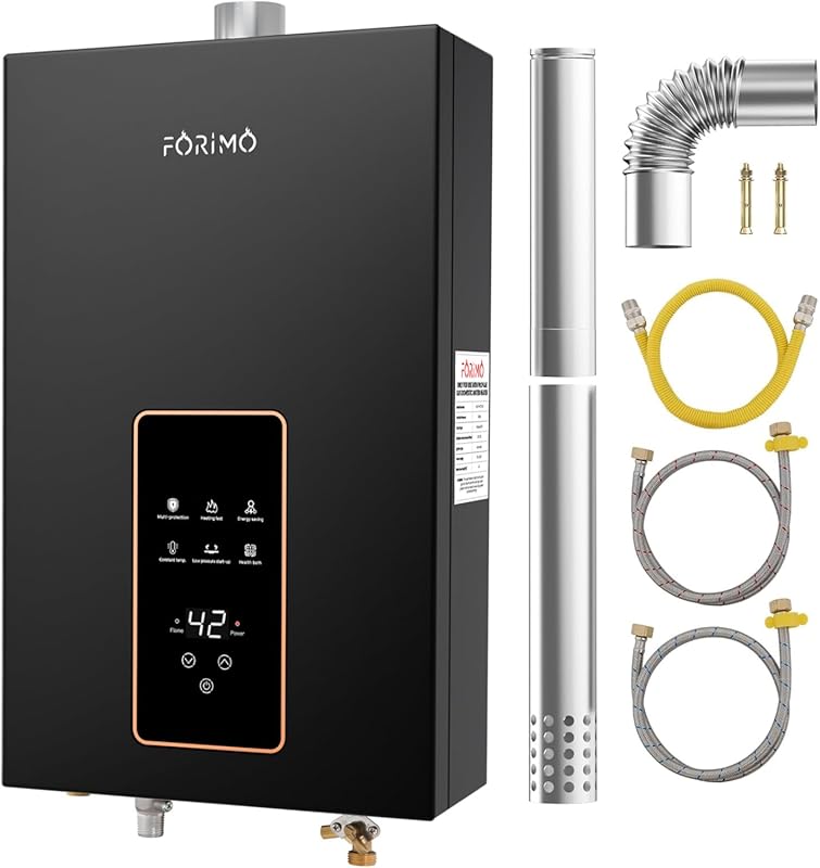 Propane Tankless Water Heater with 4.21 GPM Flow, Fahrenheit Digital D