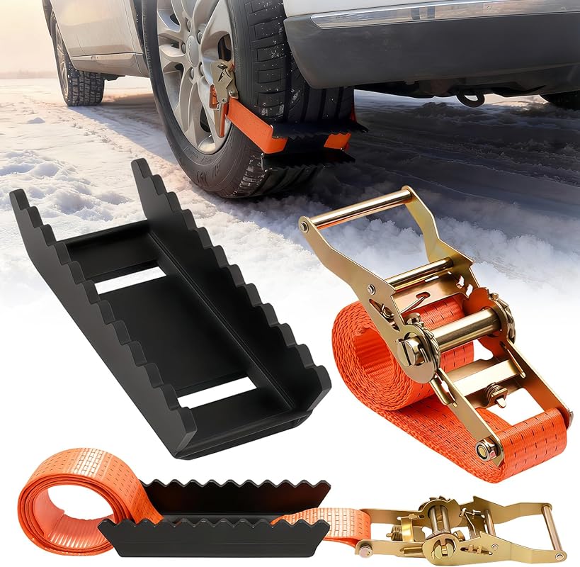Heavy Duty Tire Metal Gripper with Straps for Emergency Recovery from