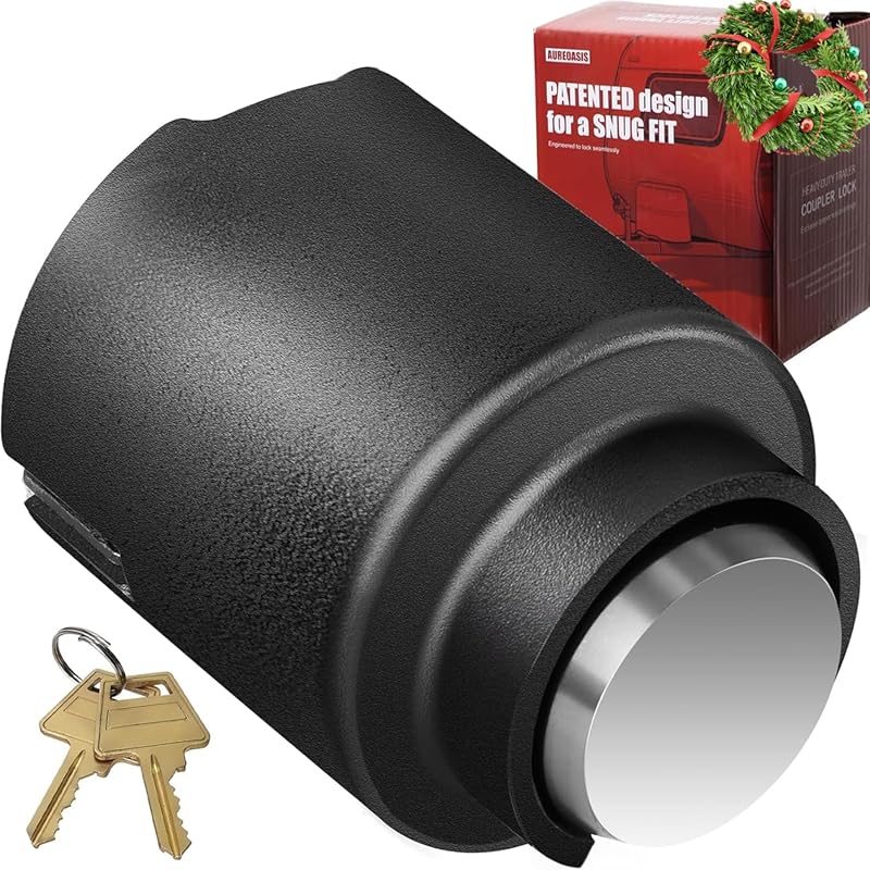 Universal Trailer Lock for 1 7/8 to 2 5/16 Inch Bulldog Couplers with 