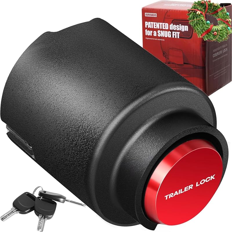 Universal Trailer Lock for Bulldog Couplers with Anti-Theft Steel and