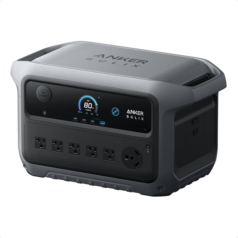 Anker SOLIX C2000 Gen 2 Portable Power Station with 2,048Wh LiFePO4 Ba