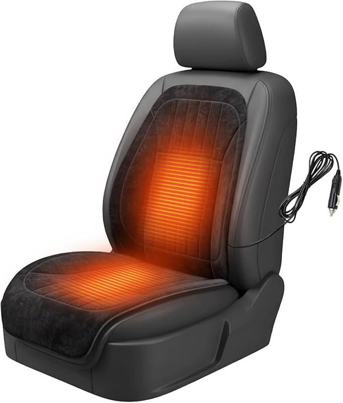 Car Seat Covers for Driver or Passenger in Winter, Full Back and Seat 