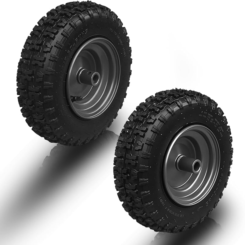 13x4.10-6 Non-Directional Snow Tire and Wheel Assembly for Heavy-Duty