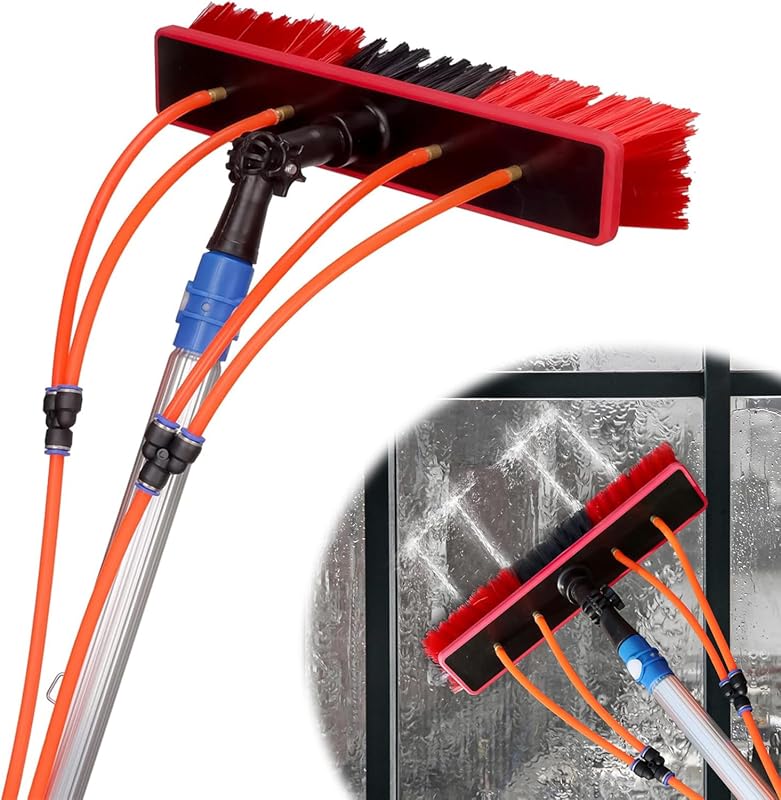 35-Foot Adjustable Water Fed Pole Kit for Cleaning Solar Panels and Wi