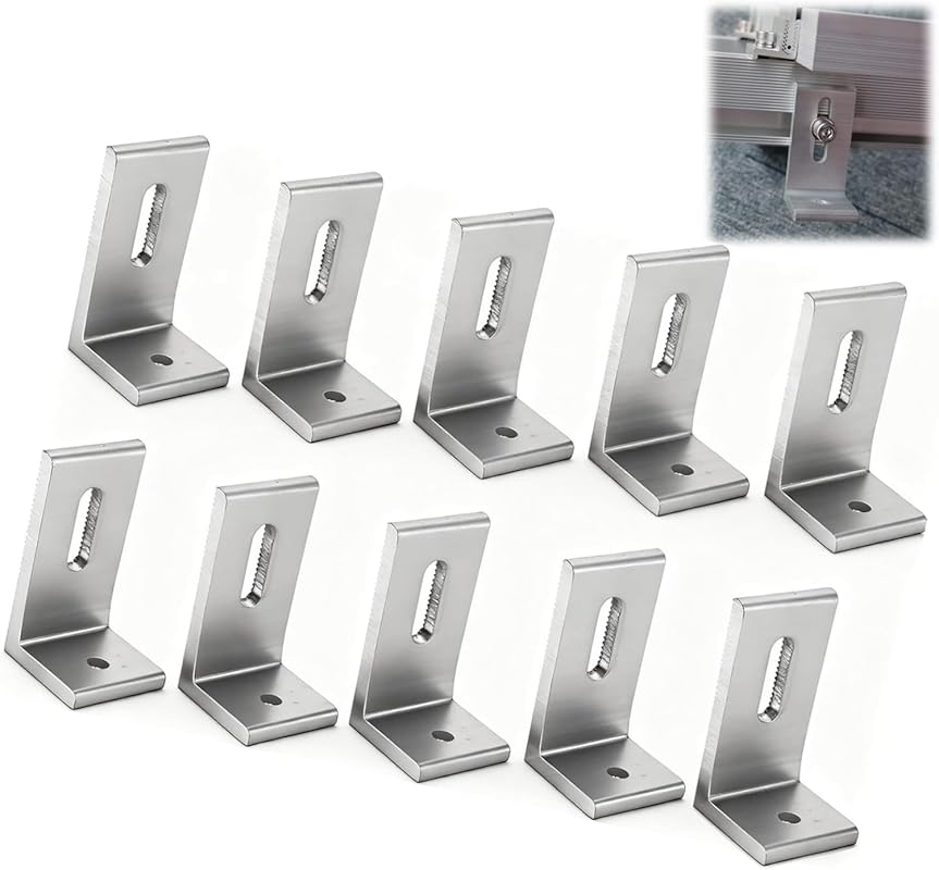 10-Piece L Foot Solar Mounts: Aluminum Alloy, Waterproof for Roof PV S