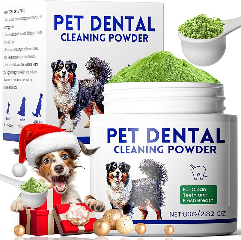 Meat-Flavored Dog Dental Powder Targets Tartar and Reduces Plaque for