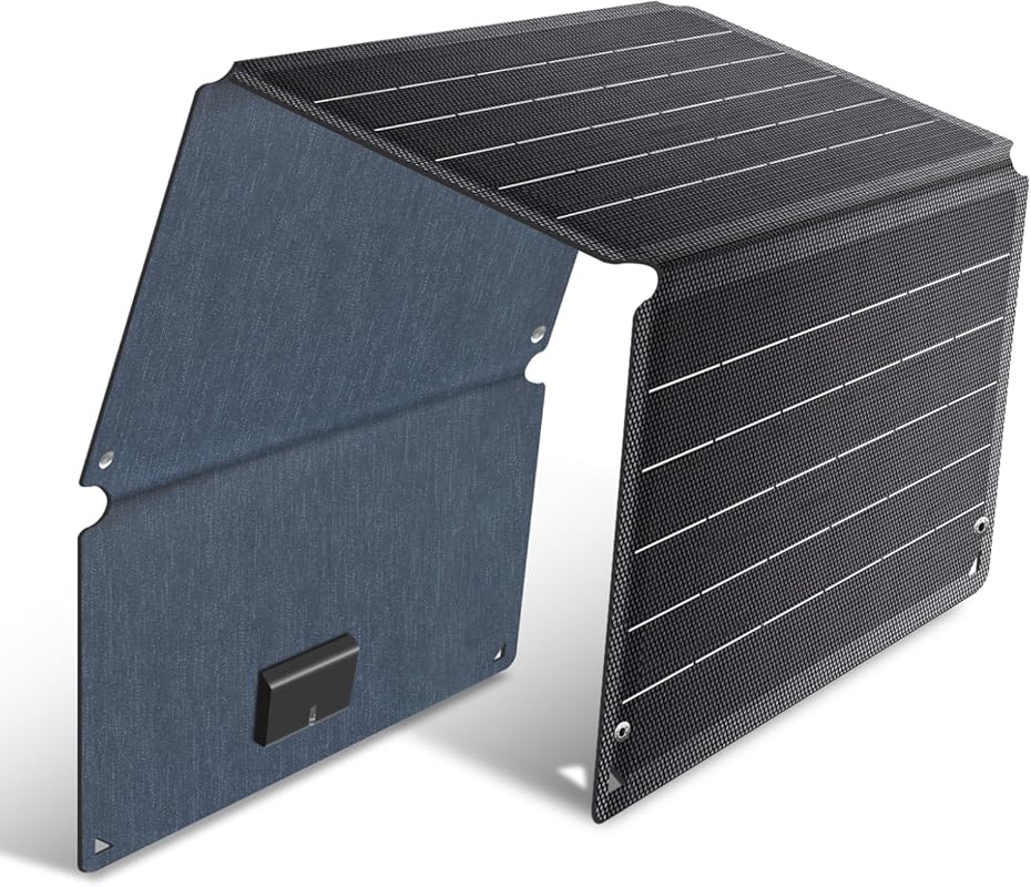 36W Waterproof Foldable Solar Panel with USB Outputs for RV Camping an