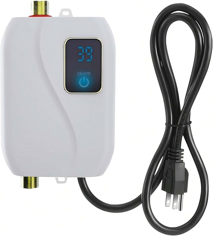 Tankless Water Heater Electric, Under Sink Instant Hot Water 110V 3KW,