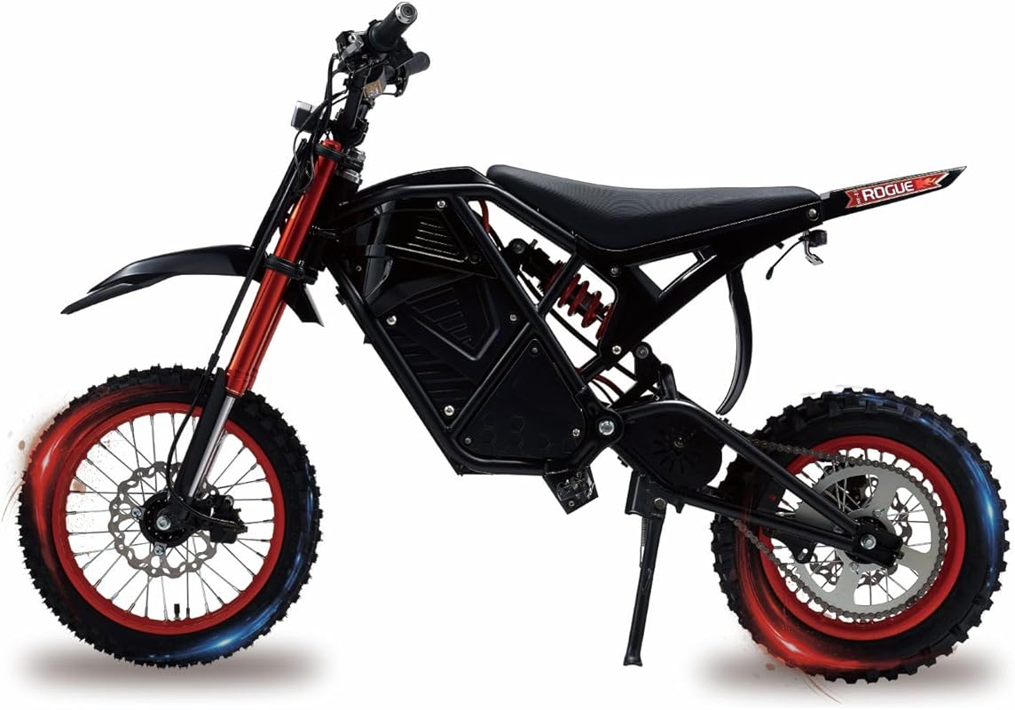 Electric Dirt Bike for Adults with 3000W Motor, 38MPH Speed, and Adjus