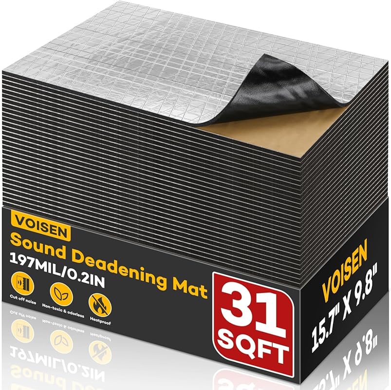 VOISNE 197 Mil Car Sound Deadening Material with 31 Sqft Coverage for 
