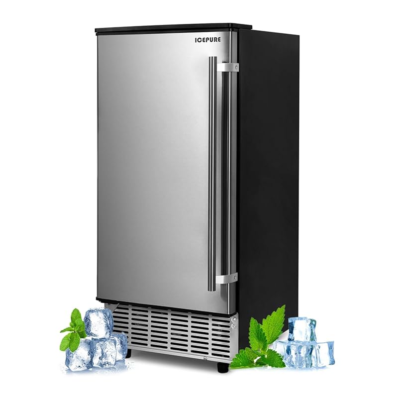 ICEPURE Under Counter Ice Maker with Auto-Cleaning, 85 lbs Daily Outpu